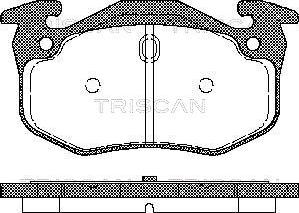 Triscan 8110 25018 - Bremžu uzliku kompl., Disku bremzes autodraugiem.lv