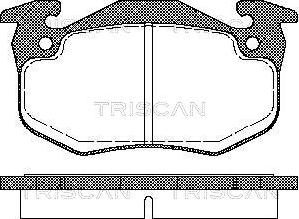 Triscan 8110 25177 - Bremžu uzliku kompl., Disku bremzes autodraugiem.lv