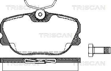 Triscan 8110 27894 - Bremžu uzliku kompl., Disku bremzes autodraugiem.lv