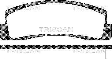Triscan 8110 70124 - Bremžu uzliku kompl., Disku bremzes autodraugiem.lv