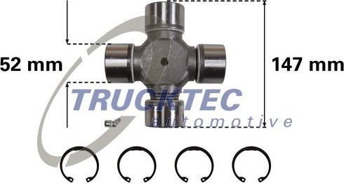 Trucktec Automotive 05.34.002 - Šarnīrs, Garenvārpsta autodraugiem.lv