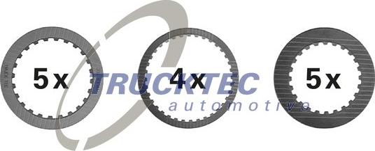 Trucktec Automotive 02.43.157 - Frikcijas disku komplekts, Automātiskā pārnesumkārba autodraugiem.lv
