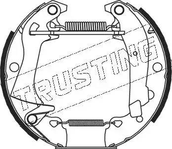 Trusting 5016 - Bremžu loku komplekts autodraugiem.lv