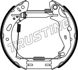 Trusting 6442 - Bremžu loku komplekts autodraugiem.lv