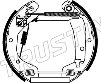 Trusting 6553 - Bremžu loku komplekts autodraugiem.lv