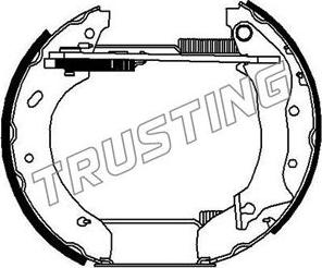 Trusting 6154 - Bremžu loku komplekts autodraugiem.lv