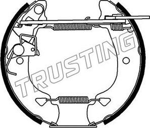 Trusting 6166 - Bremžu loku komplekts autodraugiem.lv