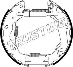 Trusting 6347 - Bremžu loku komplekts autodraugiem.lv