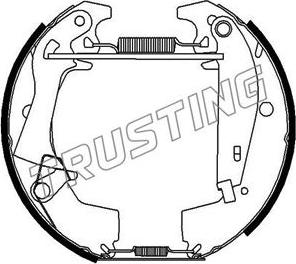 Trusting 6336 - Bremžu loku komplekts autodraugiem.lv