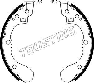 Trusting 049.154 - Bremžu loku komplekts autodraugiem.lv