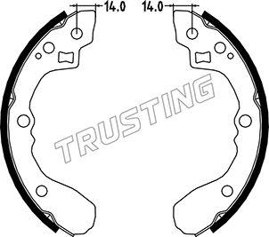 Trusting 049.151 - Bremžu loku komplekts autodraugiem.lv