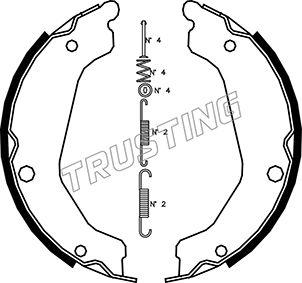 Trusting 046.219K - Bremžu loku kompl., Stāvbremze autodraugiem.lv