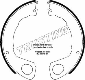 Trusting 253.665 - Bremžu loku kompl., Stāvbremze autodraugiem.lv