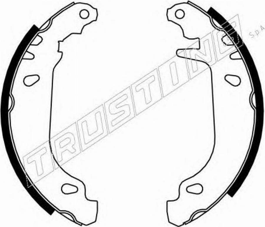 Trusting 7026 - Bremžu loku komplekts autodraugiem.lv