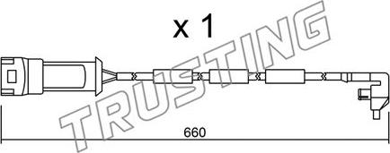 Trusting SU.090 - Indikators, Bremžu uzliku nodilums autodraugiem.lv