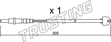 Trusting SU.098 - Indikators, Bremžu uzliku nodilums autodraugiem.lv