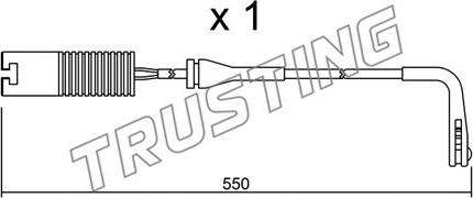 Trusting SU.092 - Indikators, Bremžu uzliku nodilums autodraugiem.lv