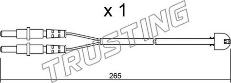 Trusting SU.053 - Indikators, Bremžu uzliku nodilums autodraugiem.lv