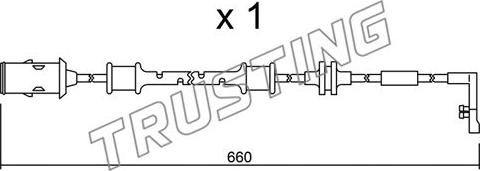 Trusting SU.142 - Indikators, Bremžu uzliku nodilums autodraugiem.lv