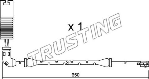 Trusting SU.147 - Indikators, Bremžu uzliku nodilums autodraugiem.lv