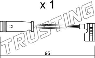 Trusting SU.164 - Indikators, Bremžu uzliku nodilums autodraugiem.lv