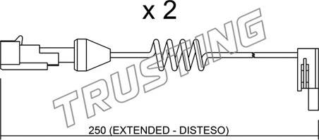 Trusting SU.166K - Indikators, Bremžu uzliku nodilums autodraugiem.lv