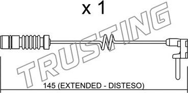 Trusting SU.161 - Indikators, Bremžu uzliku nodilums autodraugiem.lv