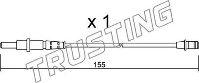 Trusting SU.163 - Indikators, Bremžu uzliku nodilums autodraugiem.lv