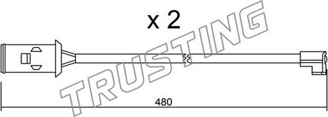 Trusting SU.101K - Indikators, Bremžu uzliku nodilums autodraugiem.lv