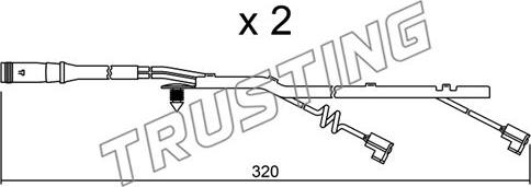 Trusting SU.185K - Indikators, Bremžu uzliku nodilums autodraugiem.lv