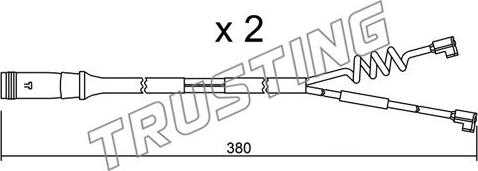 Trusting SU.175K - Indikators, Bremžu uzliku nodilums autodraugiem.lv