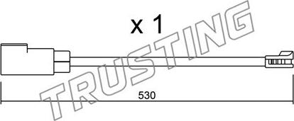 Trusting SU.340 - Indikators, Bremžu uzliku nodilums autodraugiem.lv