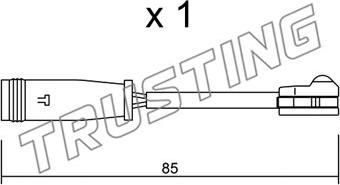 Trusting SU.314 - Indikators, Bremžu uzliku nodilums autodraugiem.lv