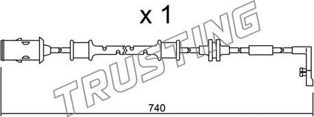 Trusting SU.318 - Indikators, Bremžu uzliku nodilums autodraugiem.lv