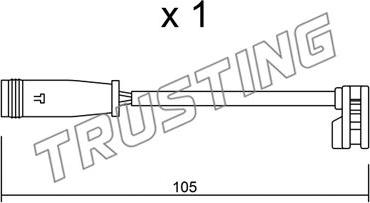 Trusting SU.313 - Indikators, Bremžu uzliku nodilums autodraugiem.lv