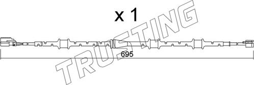 Trusting SU.381 - Indikators, Bremžu uzliku nodilums autodraugiem.lv