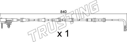 Trusting SU.383 - Indikators, Bremžu uzliku nodilums autodraugiem.lv