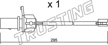 Trusting SU.331 - Indikators, Bremžu uzliku nodilums autodraugiem.lv