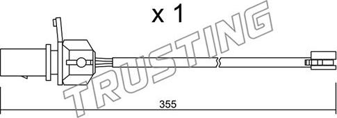 Trusting SU.332 - Indikators, Bremžu uzliku nodilums autodraugiem.lv