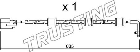 Trusting SU.323 - Indikators, Bremžu uzliku nodilums autodraugiem.lv