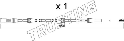 Trusting SU.374 - Indikators, Bremžu uzliku nodilums autodraugiem.lv