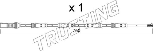 Trusting SU.373 - Indikators, Bremžu uzliku nodilums autodraugiem.lv