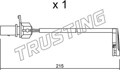 Trusting SU.291 - Indikators, Bremžu uzliku nodilums autodraugiem.lv