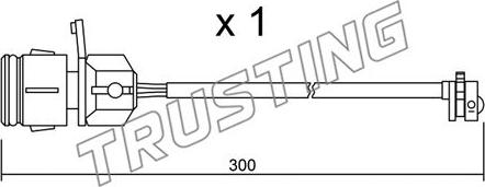 Trusting SU.249 - Indikators, Bremžu uzliku nodilums autodraugiem.lv