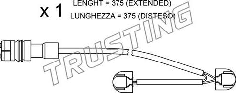 Trusting SU.267 - Indikators, Bremžu uzliku nodilums autodraugiem.lv