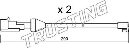 Trusting SU.204K - Indikators, Bremžu uzliku nodilums autodraugiem.lv