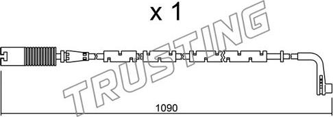 Trusting SU.206 - Indikators, Bremžu uzliku nodilums autodraugiem.lv