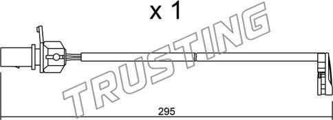 Trusting SU.224 - Indikators, Bremžu uzliku nodilums autodraugiem.lv