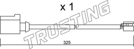 Trusting SU.271 - Indikators, Bremžu uzliku nodilums autodraugiem.lv
