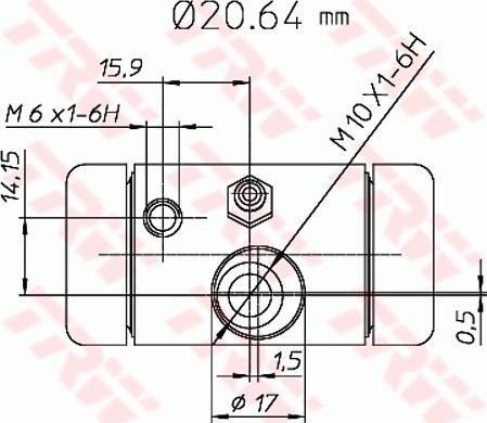 TRW BWF290 - Riteņa bremžu cilindrs autodraugiem.lv